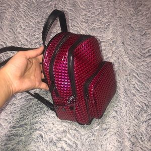 Textured Pink Juicy Backpack purse
